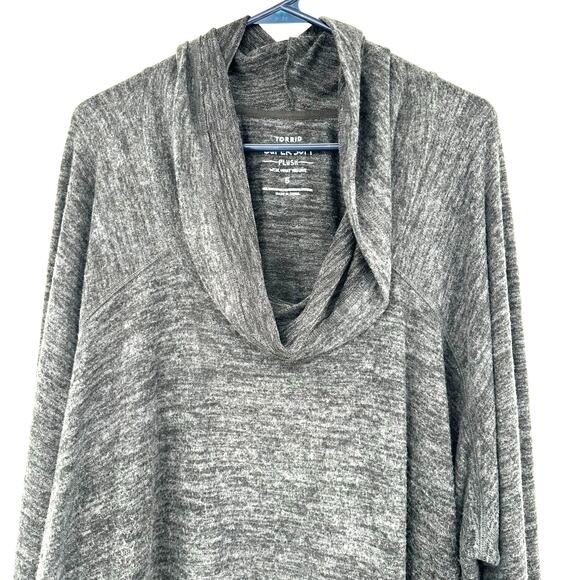 Torrid Super Soft Plush Size 5 5XL Cowl Neck Long Sleeve Sweater Dress w Pocket - Picture 3 of 5